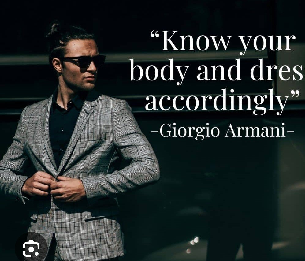 Know your body and dress accordingly