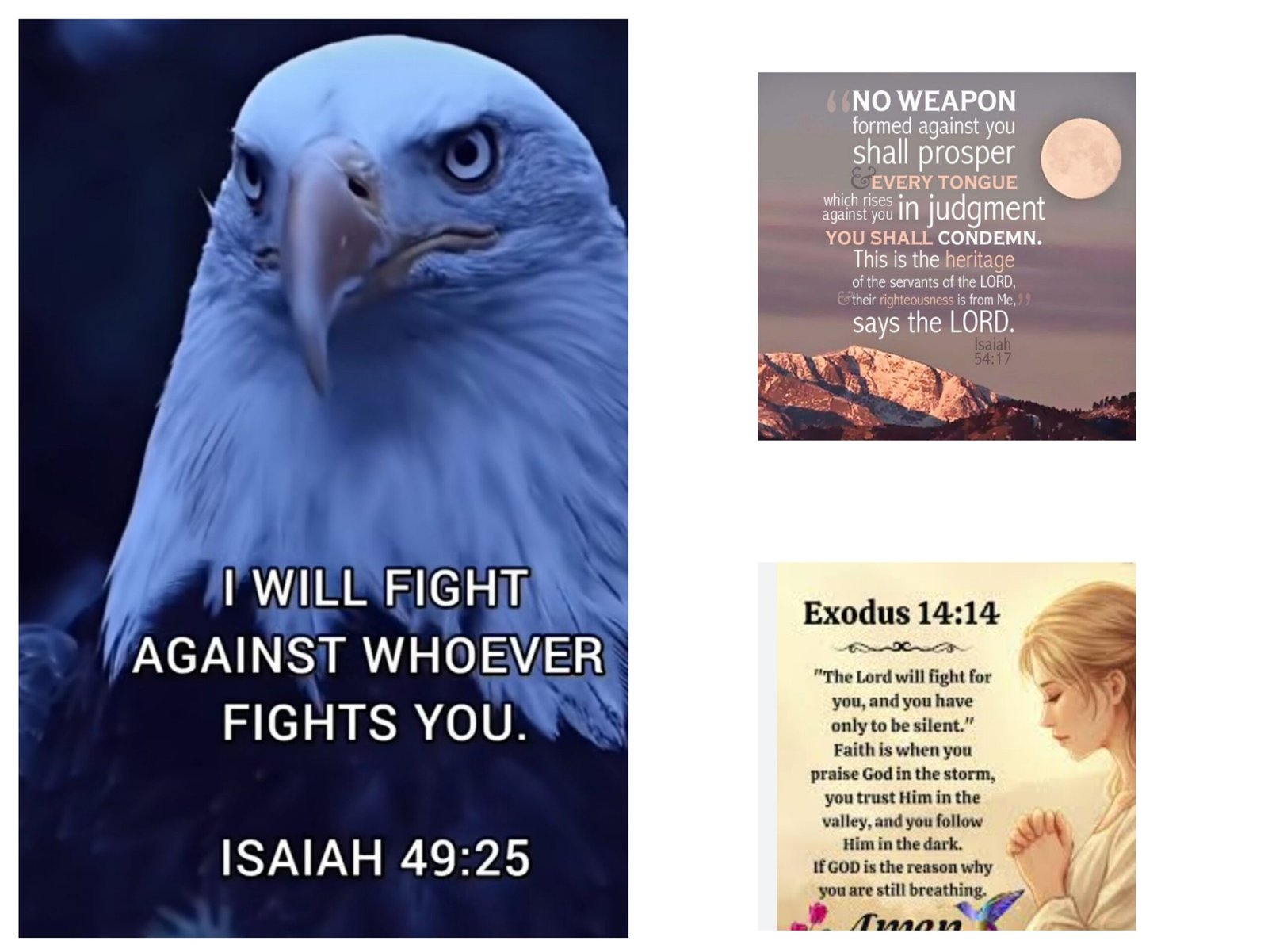 God doesn't play around with nobody who tries to attack the chosen ones.