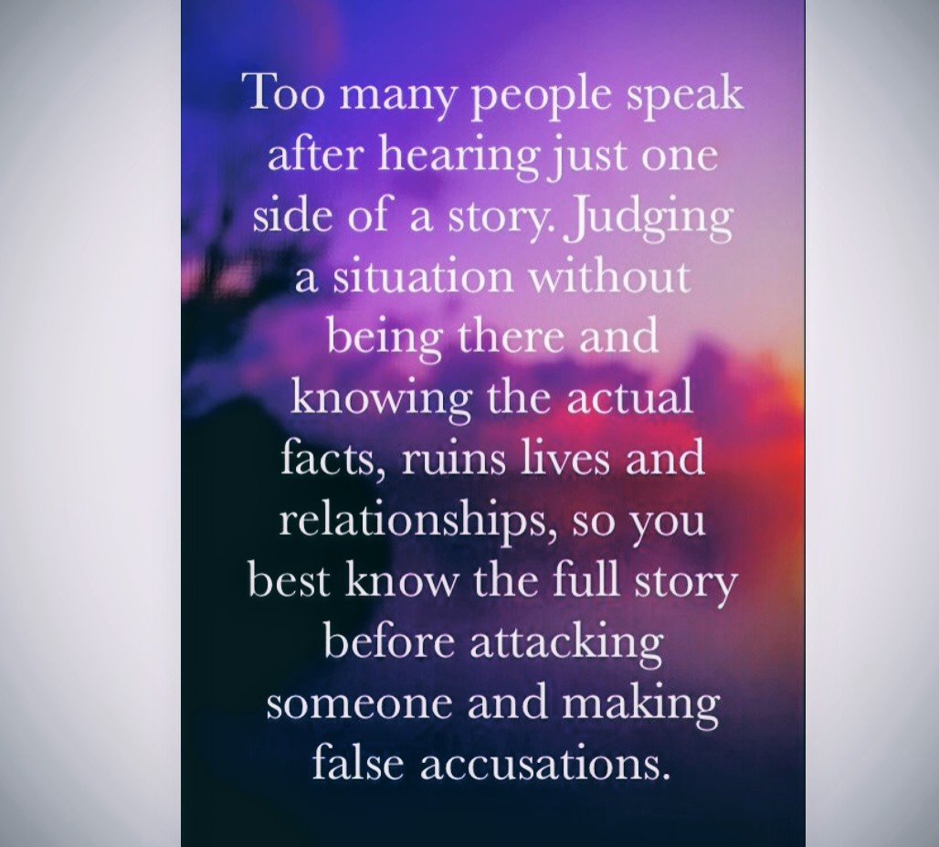Stop living a dogma life, by listening and believing to anything people say without knowing the real truth.