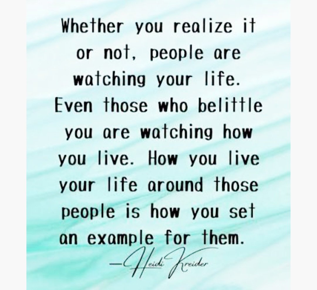 When they can see that you build for something greater, they all are watching you. Just be authentic you.