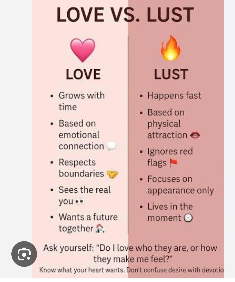 Learn the difference between Love and Lust